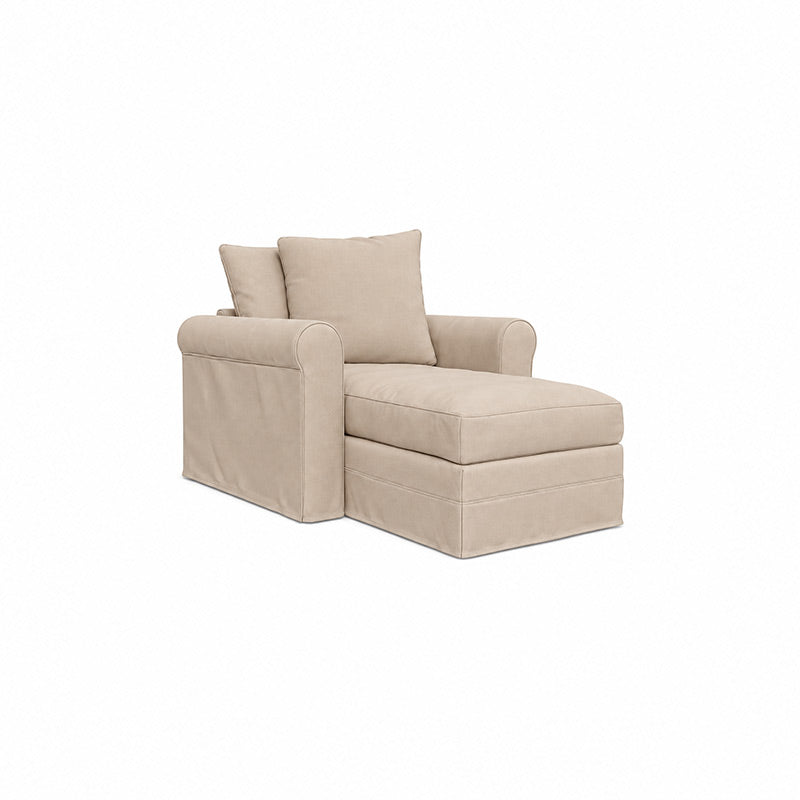 Grönlid Chaise Lounge Cover-Corduroy Mink taupe