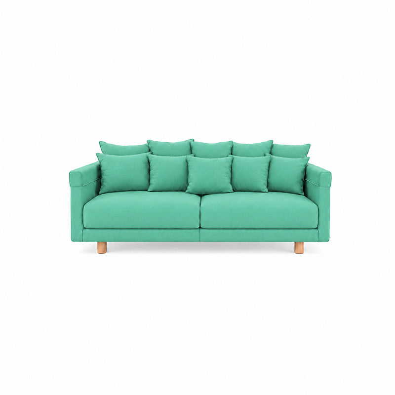 Stockholm 2017 3 Seater Sofa Cover-Velvet Cyan