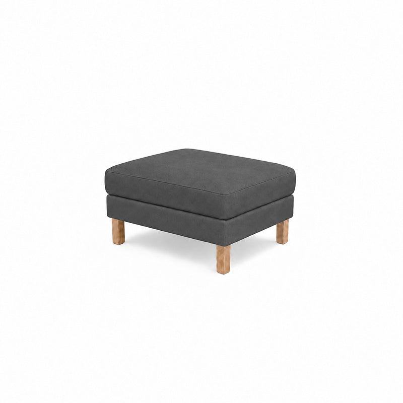Karlstad Footstool Cover-Corduroy Ash Gray