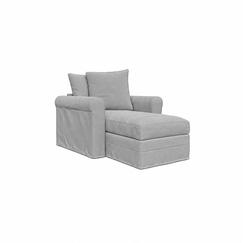 Grönlid Chaise Lounge Cover-Corduroy Gray
