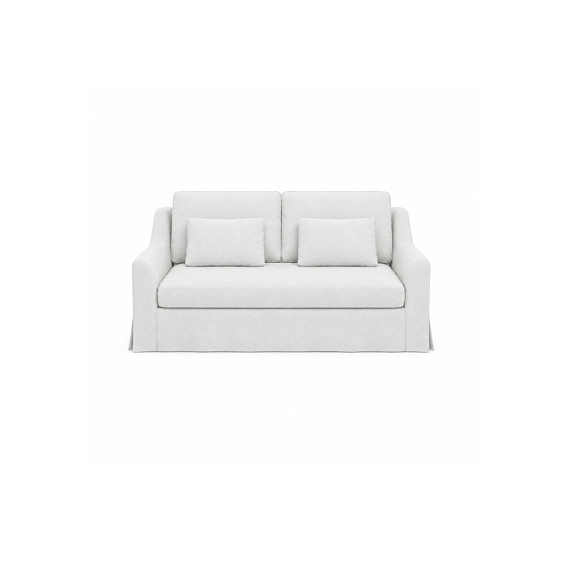 Färlöv 2 Seater Sofa Cover-Canvas Pure white