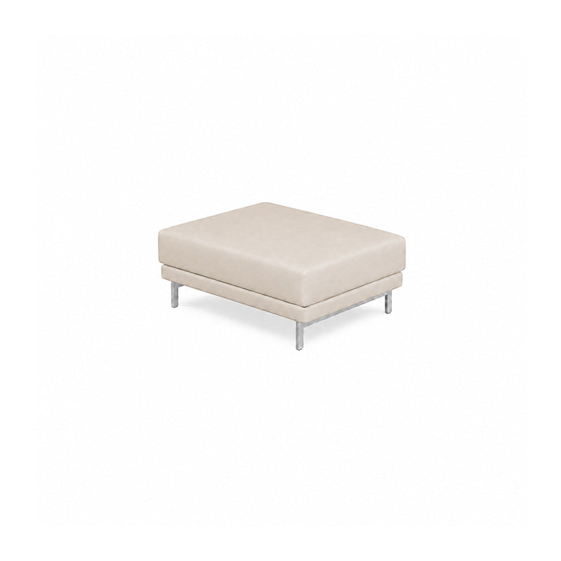 Nockeby Footstool Cover-Corduroy Cream