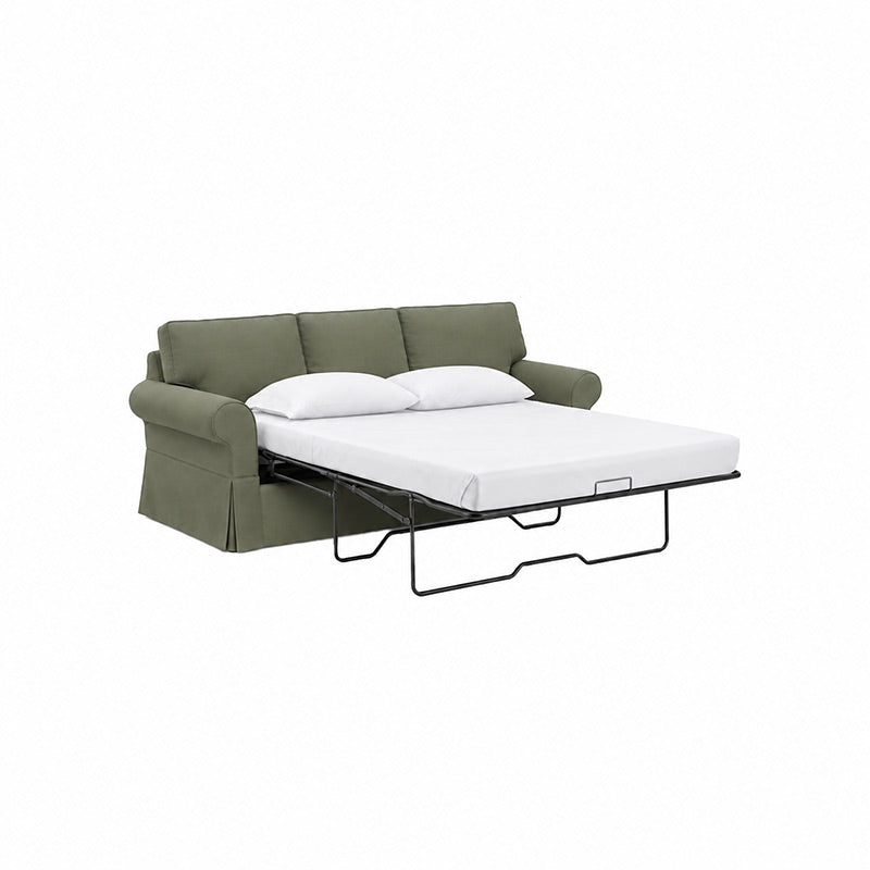 Pottery Barn Basic Sleeper Sofa Cover-Corduroy Olive