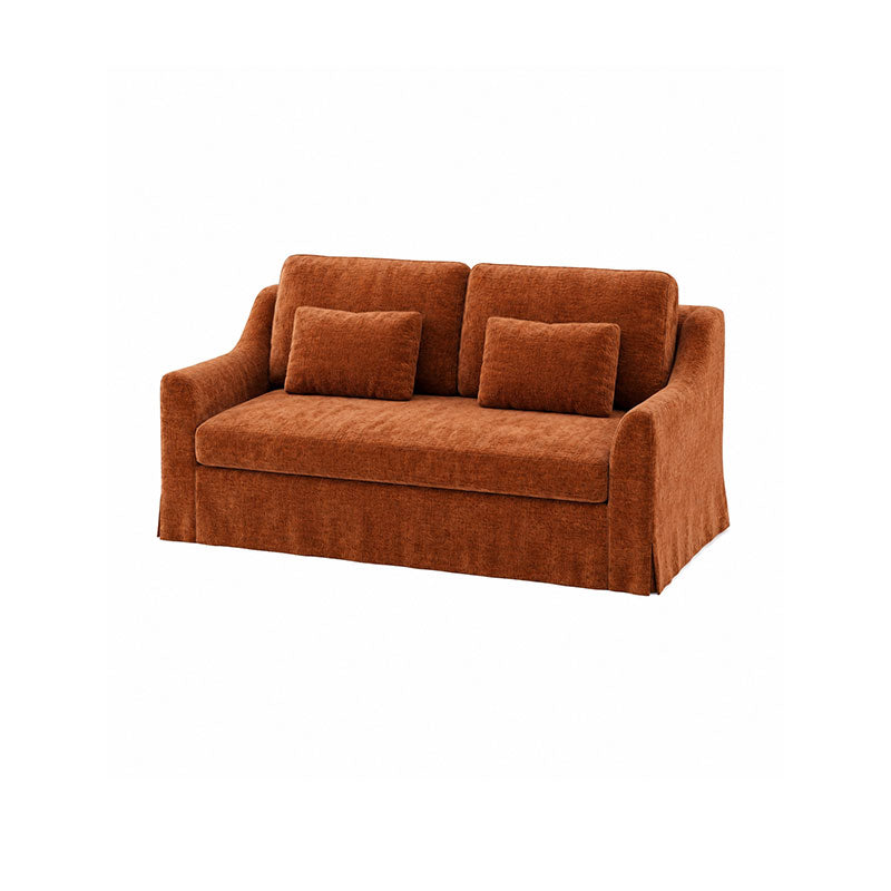 Färlöv 2 Seater Sofa Cover-Chenille Terracotta
