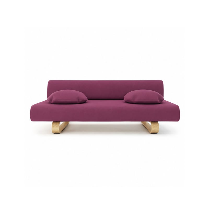Allerum Sofa Bed Cover-Canvas Berry plum