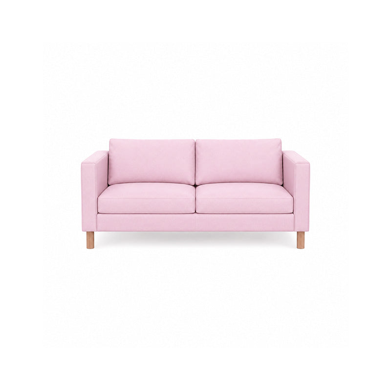 Karlstad 2 Seater Sofa Cover-Structural Weave Blush pink