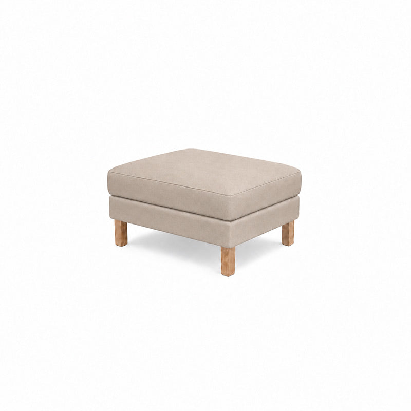 Karlstad Footstool Cover-Corduroy Mink taupe