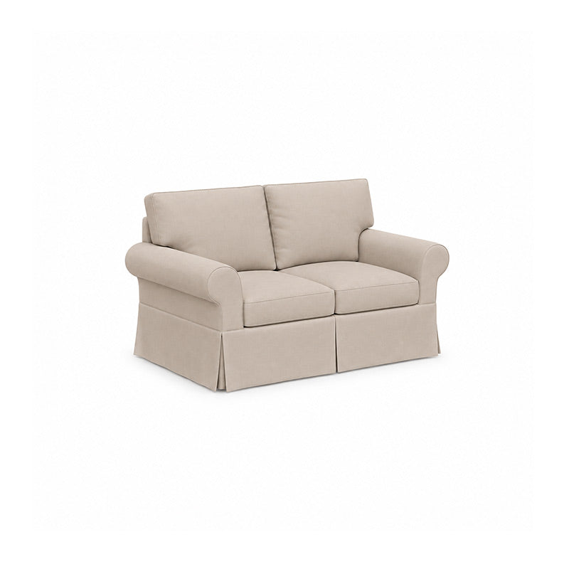 Pottery Barn Basic 2 Seater Sofa-Corduroy Mink taupe