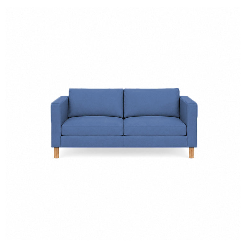 Karlstad 2 Seater Sofa Cover-Structural Weave Powder blue