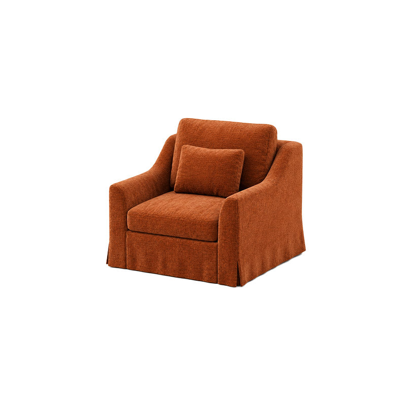 Färlöv Armchair Cover-Chenille Terracotta