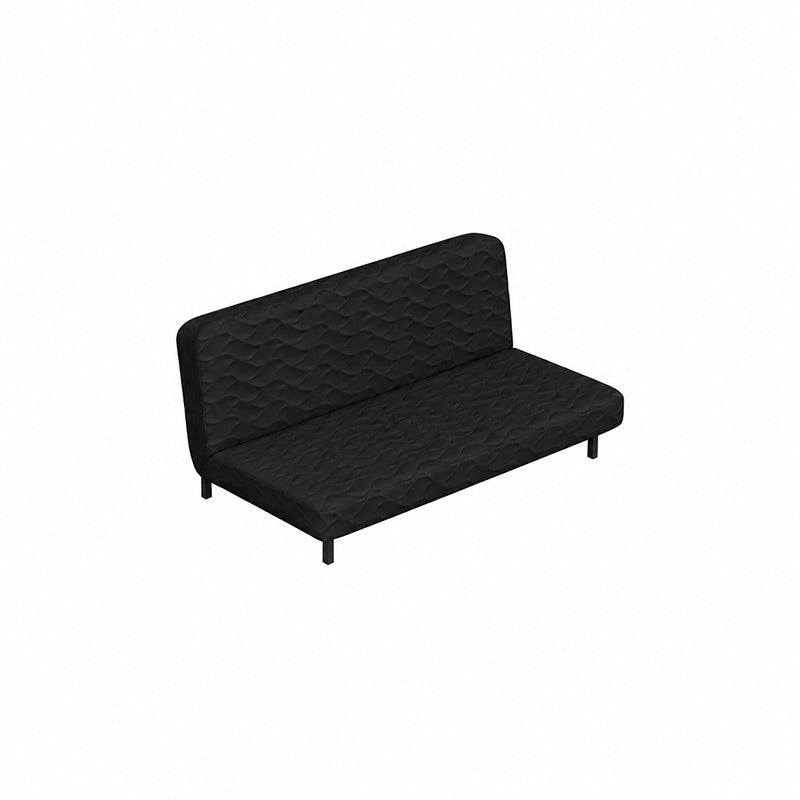 NYHAMN 3 Seater Sofa Bed-Microfiber Black