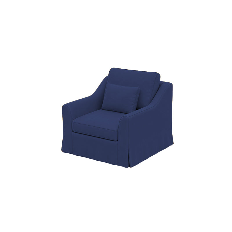Färlöv Armchair Cover-Structural Weave navy