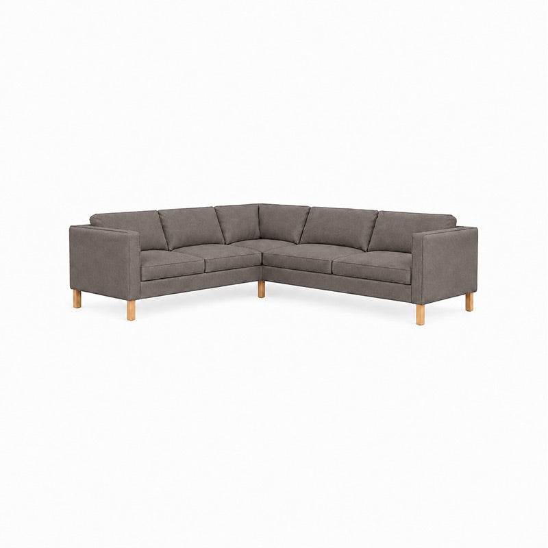 KARLSTAD Corner Sofa Cover (2+3)-Microfiber Ash