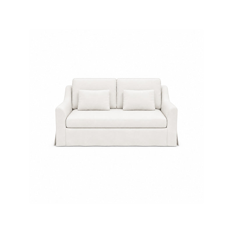 Färlöv 2 Seater Sofa Cover-Corduroy Silver White