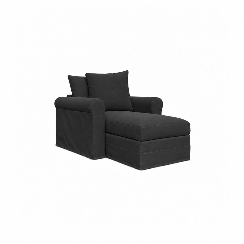 Grönlid Chaise Lounge Cover-Microfiber Black