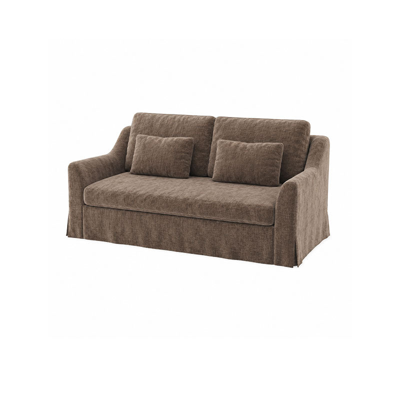 Färlöv 2 Seater Sofa Cover-Chenille Chestnut