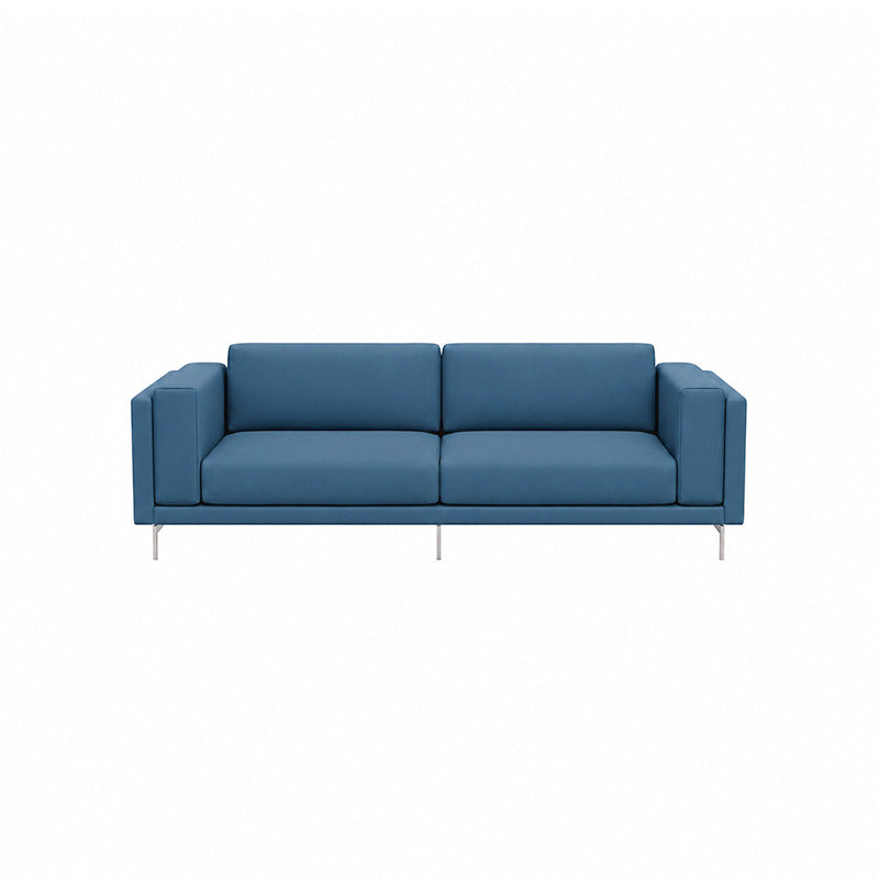 Nockeby 3 Seater Sofa Cover-Structural Weave Powder blue