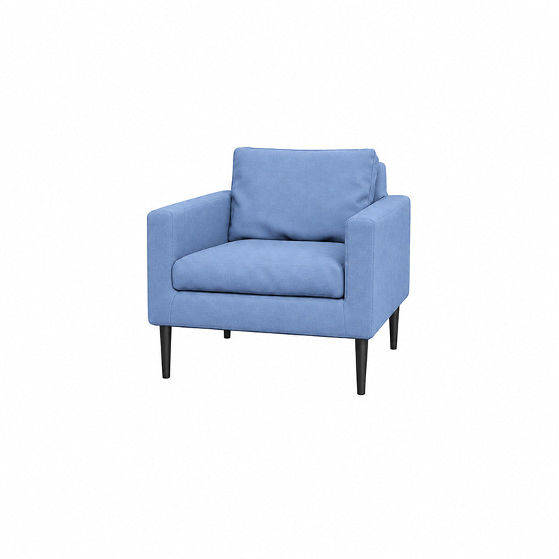 Friheten Armchair Cover-Structural Weave powder blue