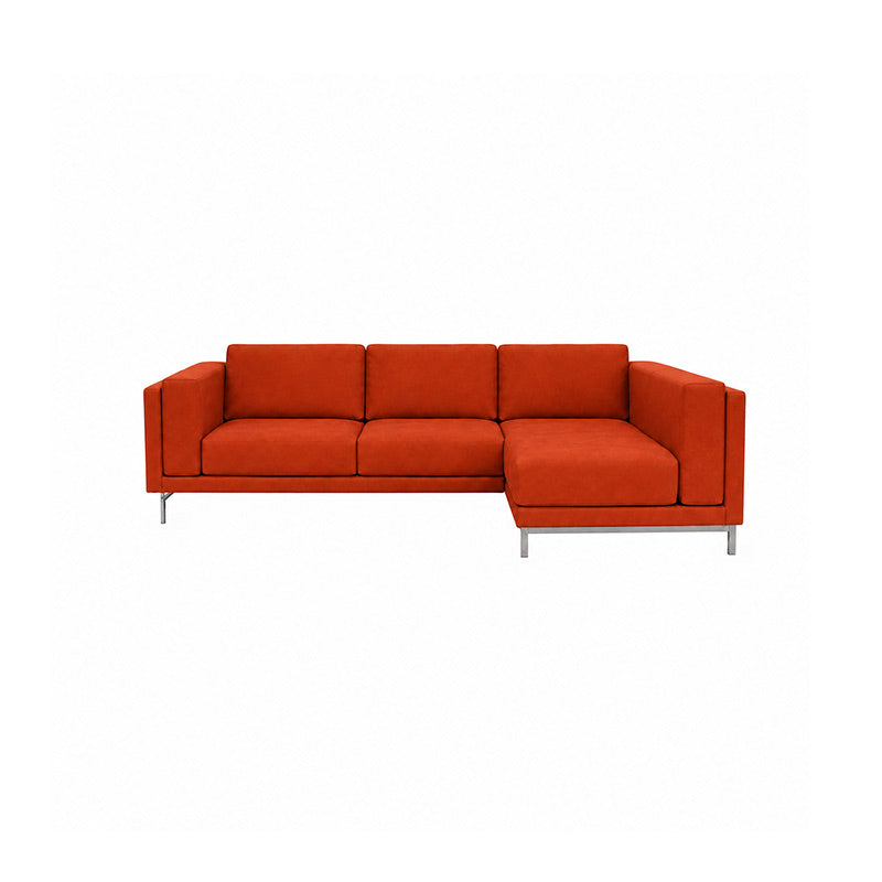 Nockeby 3 Seat Sofa with Right Chaise Cover-Microfiber Terra mauve