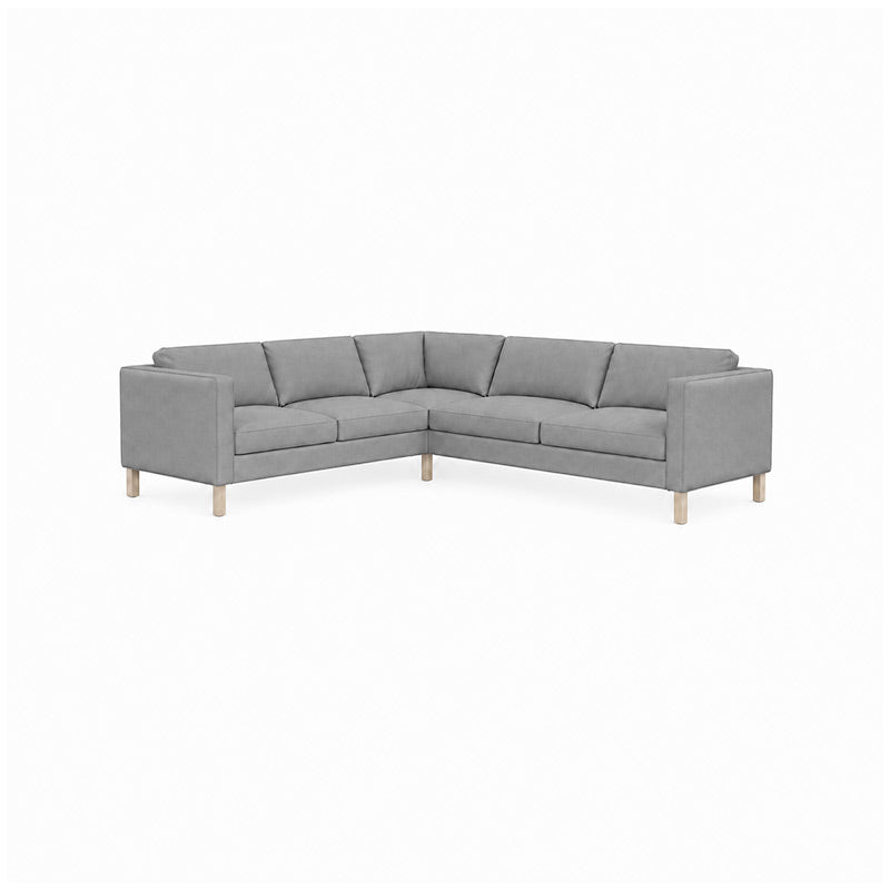 KARLSTAD Corner Sofa Cover (2+3)-Corduroy Gray