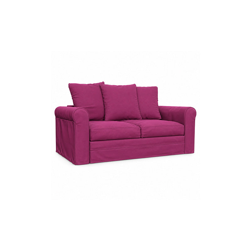 Grönlid 2 Seater Sofa Cover-Canvas Berry plum