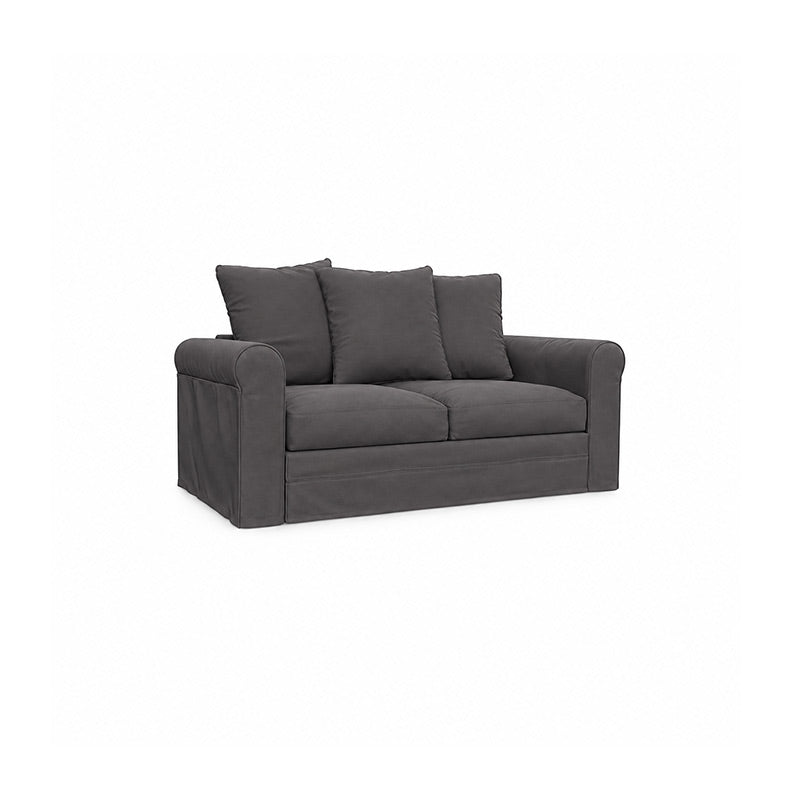 Grönlid 2 Seater Sofa Cover-Velvet gray