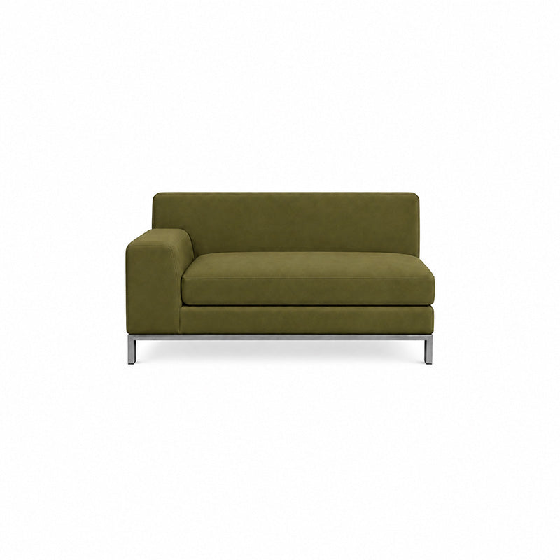 Kramfors 2 Seater Sofa with Left Arm Cover-Microfiber Olive