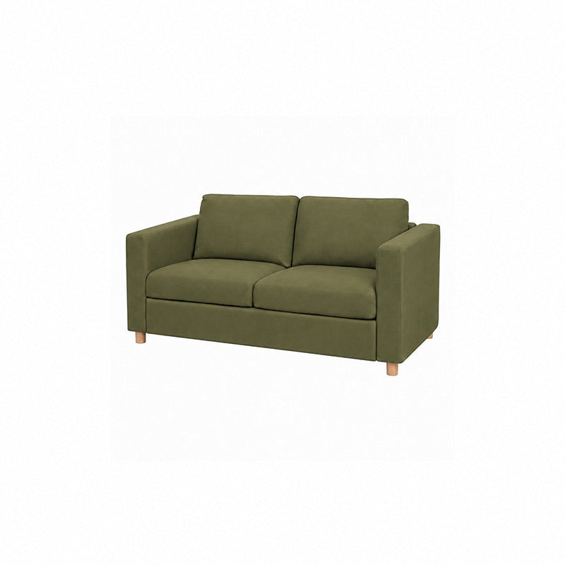 Vimle 2 Seater Sofa Cover-Velvet olive