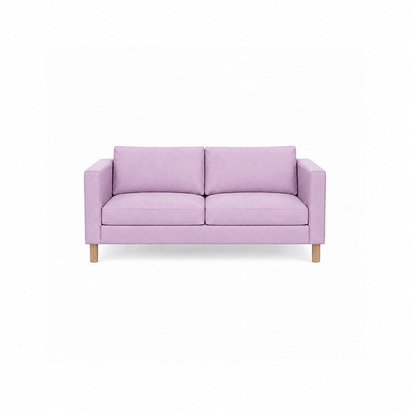 Karlstad 2 Seater Sofa Cover-Velvet Dusty rose