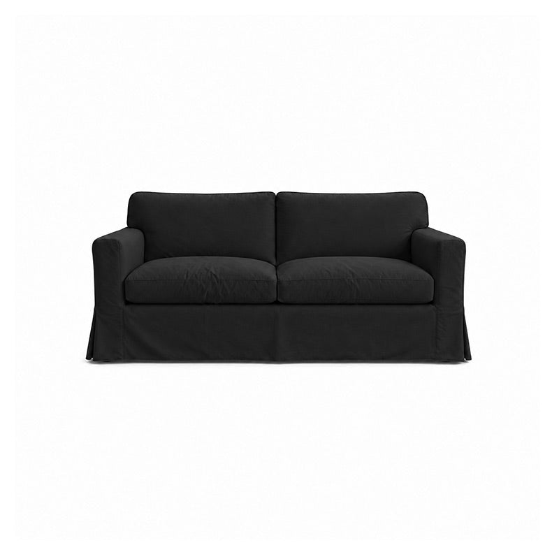 Sandby 3 Seater Sofa Cover-Microfiber Black