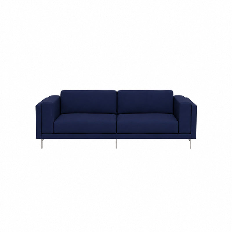 Nockeby 3 Seater Sofa Cover-Velvet Cobalt blue