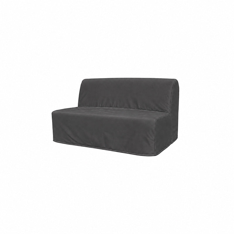 Lycksele 2 Seater Sofa Bed Cover-Canvas Charcoal