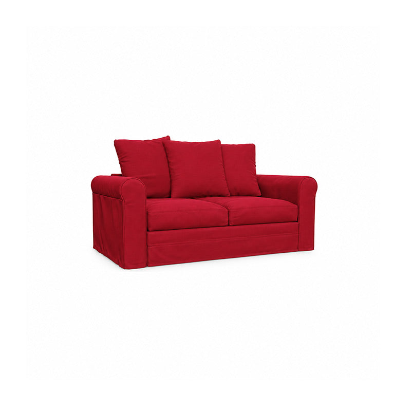 Grönlid 2 Seater Sofa Cover-Structural Weave red