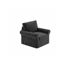 POTTERY BARN Basic Chair Cover-Chenille Graphite