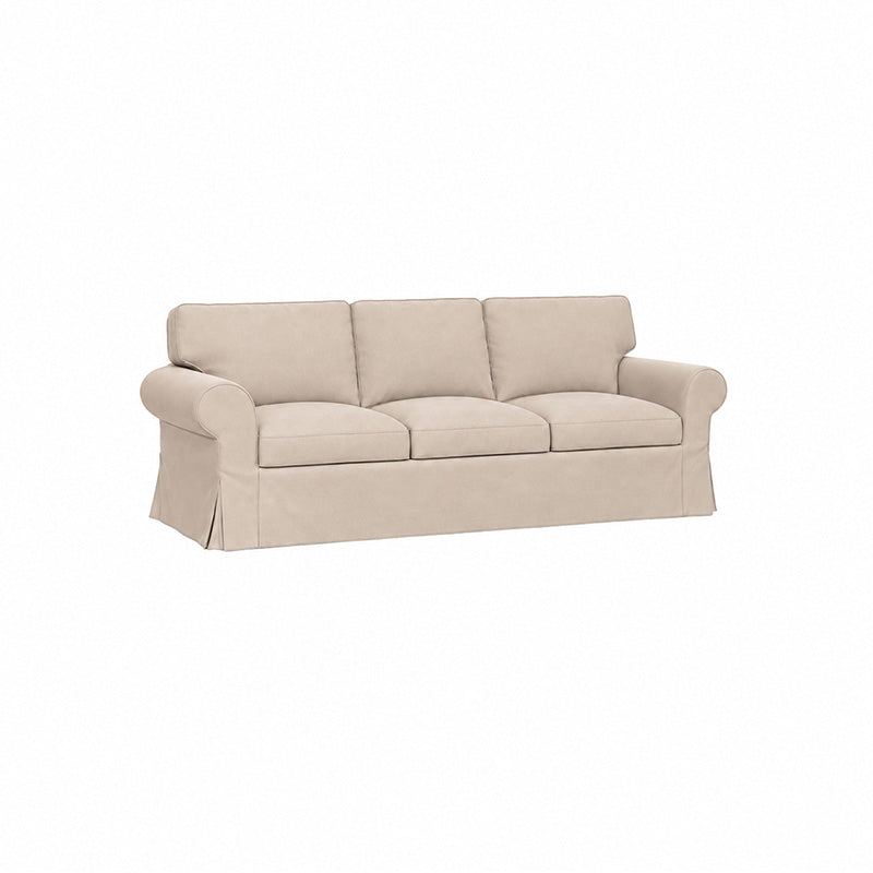 Ektorp 3.5 Seater Sofa Cover-Microfiber Camel
