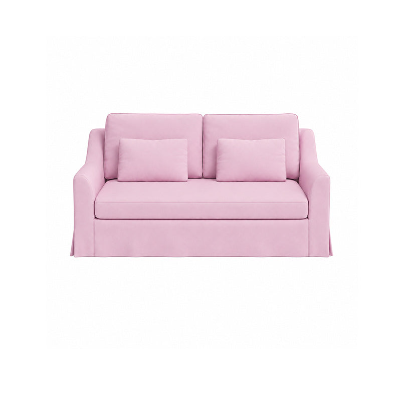Färlöv 2 Seater Sofa Cover-Structural Weave Blush pink