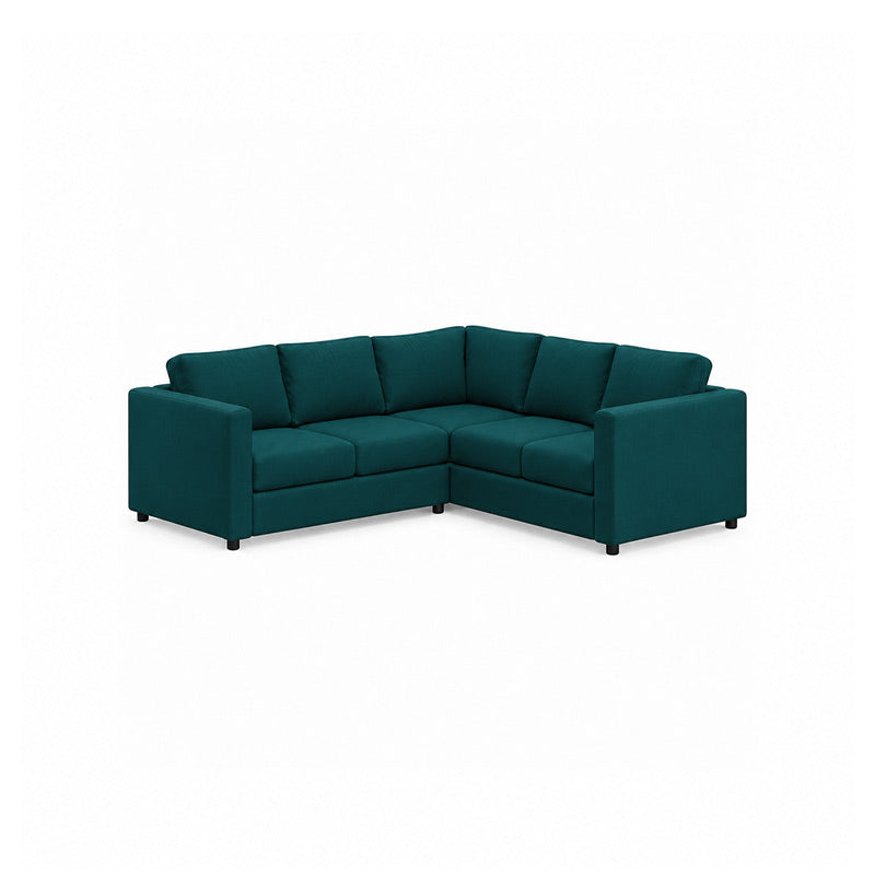 Finnala 4 Seat Corner Sofa Cover-Velvet peacock