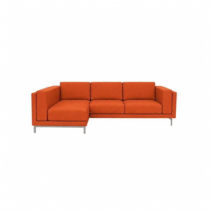 Nockeby 3 Seat Sofa with Left Chaise Cover-Chenille Terracotta