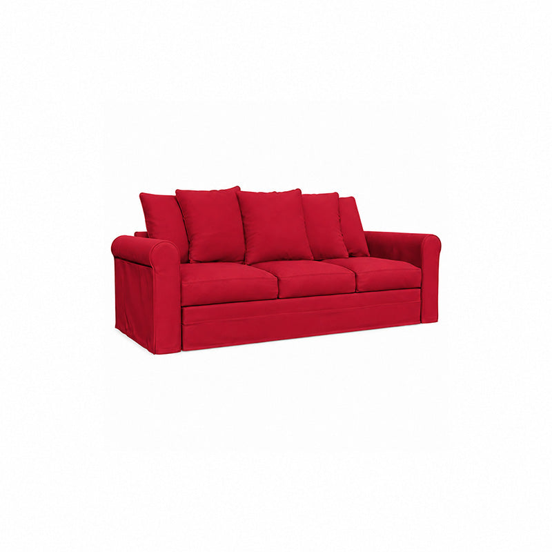Grönlid 3 Seater Sofa Cover-Structural Weave red