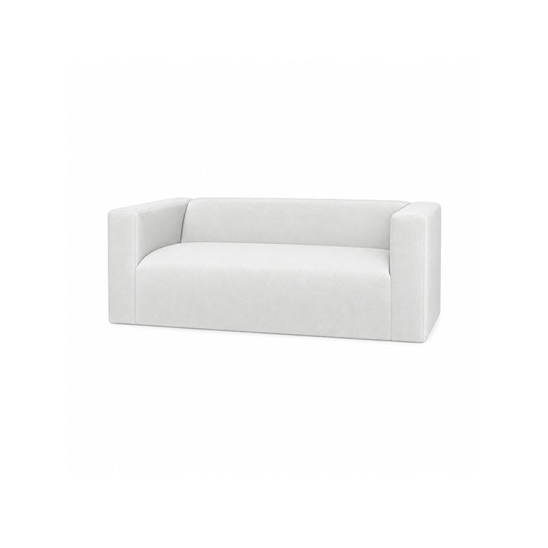 Klippan 2 Seater LongSkirt Sofa Cover-Canvas Ivory