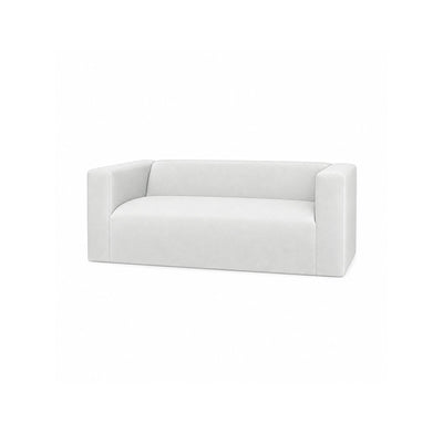 Klippan 2 Seater LongSkirt Sofa Cover-Canvas Ivory