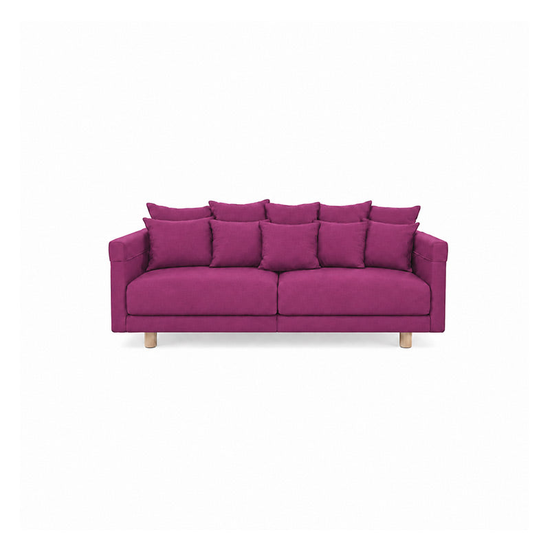 Stockholm 2017 3 Seater Sofa Cover-Canvas Berry plum