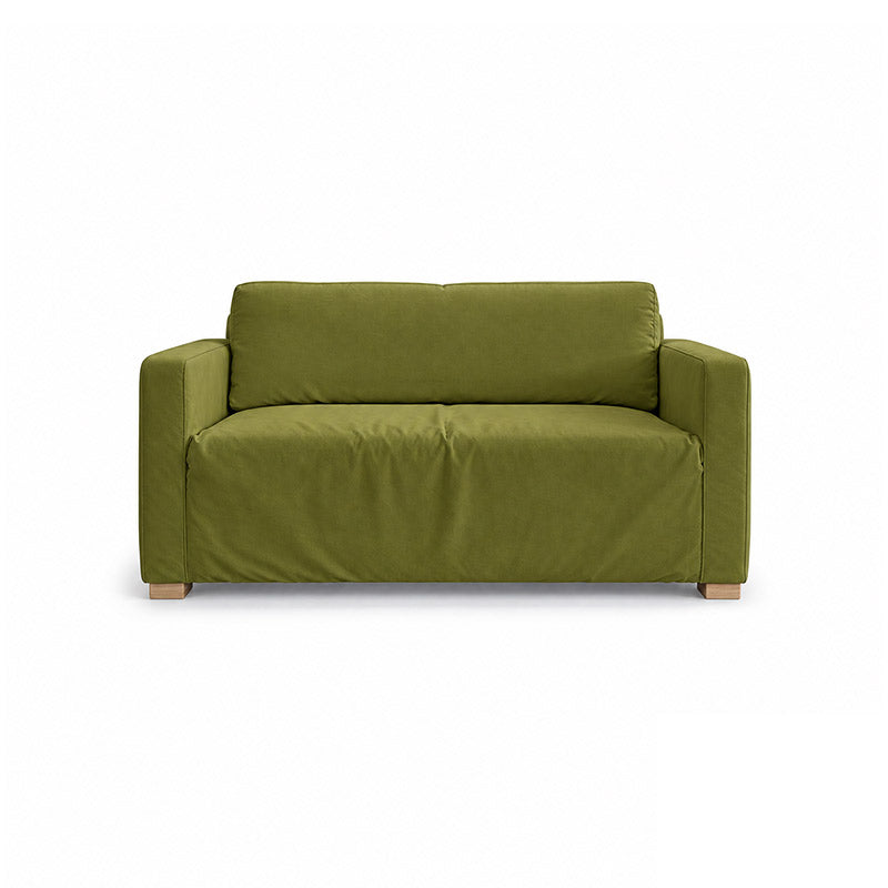 Solsta Sofa Bed Cover-Velvet olive