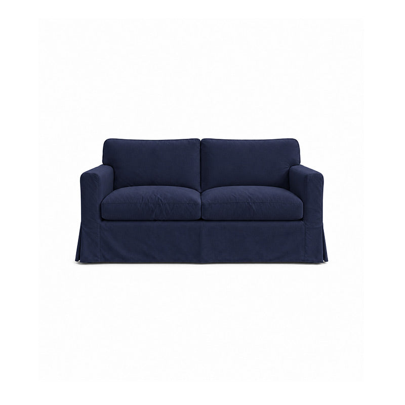Sandby 2 Seater Sofa Cover-Microfiber Navy blue