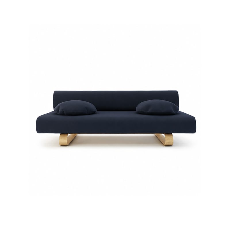 Allerum Sofa Bed Cover-Microfiber Navy blue