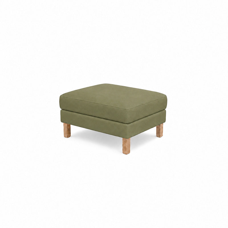 Karlstad Footstool Cover-Corduroy Olive