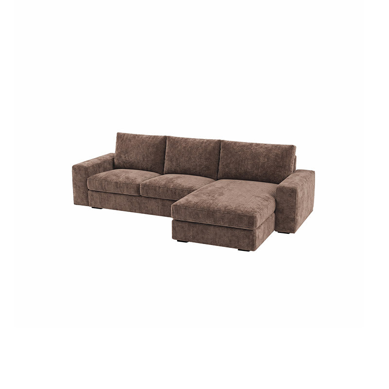 Funda KIVIK para sofá de 4 plazas con chaise longue - Chenilla Antelope