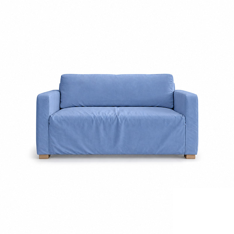 Solsta Sofa Bed Cover-Structural Weave powder blue