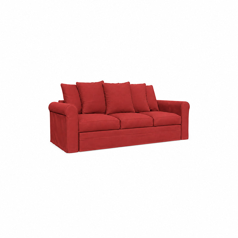 Grönlid 3 Seater Sofa Cover-Chenille Burnt Brick