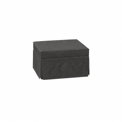 Pottery Barn Basic Ottoman-Microfiber Ash